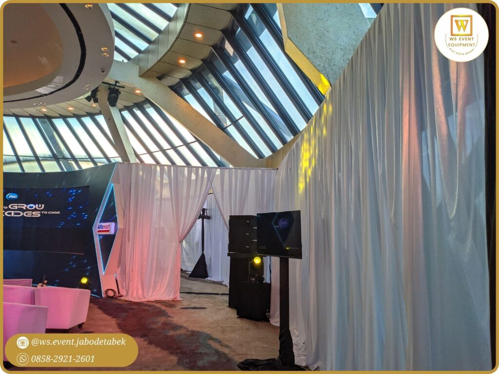 Sewa Black Curtain Dinding Tirai  Jakarta