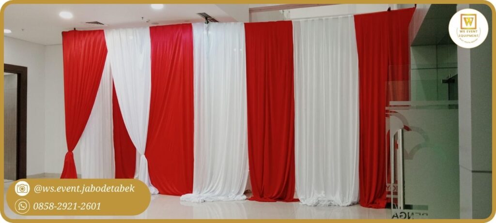 Sewa Black Curtain Dinding Tirai  Jakarta