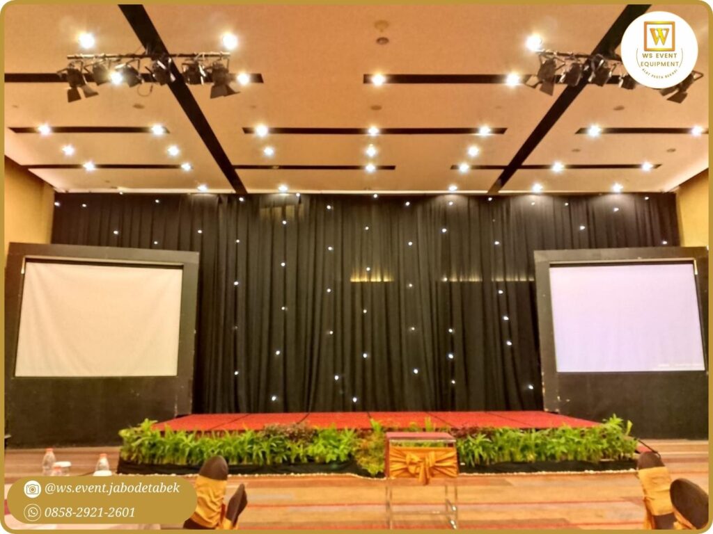 Sewa Black Curtain Dinding Tirai  Jakarta