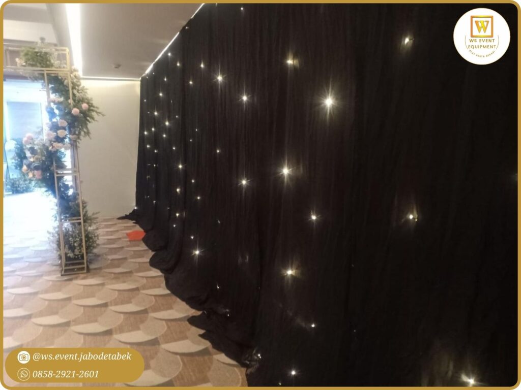 Sewa Black Curtain Dinding Tirai  Jakarta